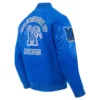 Memphis tigers classic rib blue satin jacket