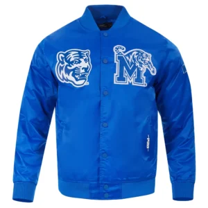 Memphis tigers classic satin varsity jacket