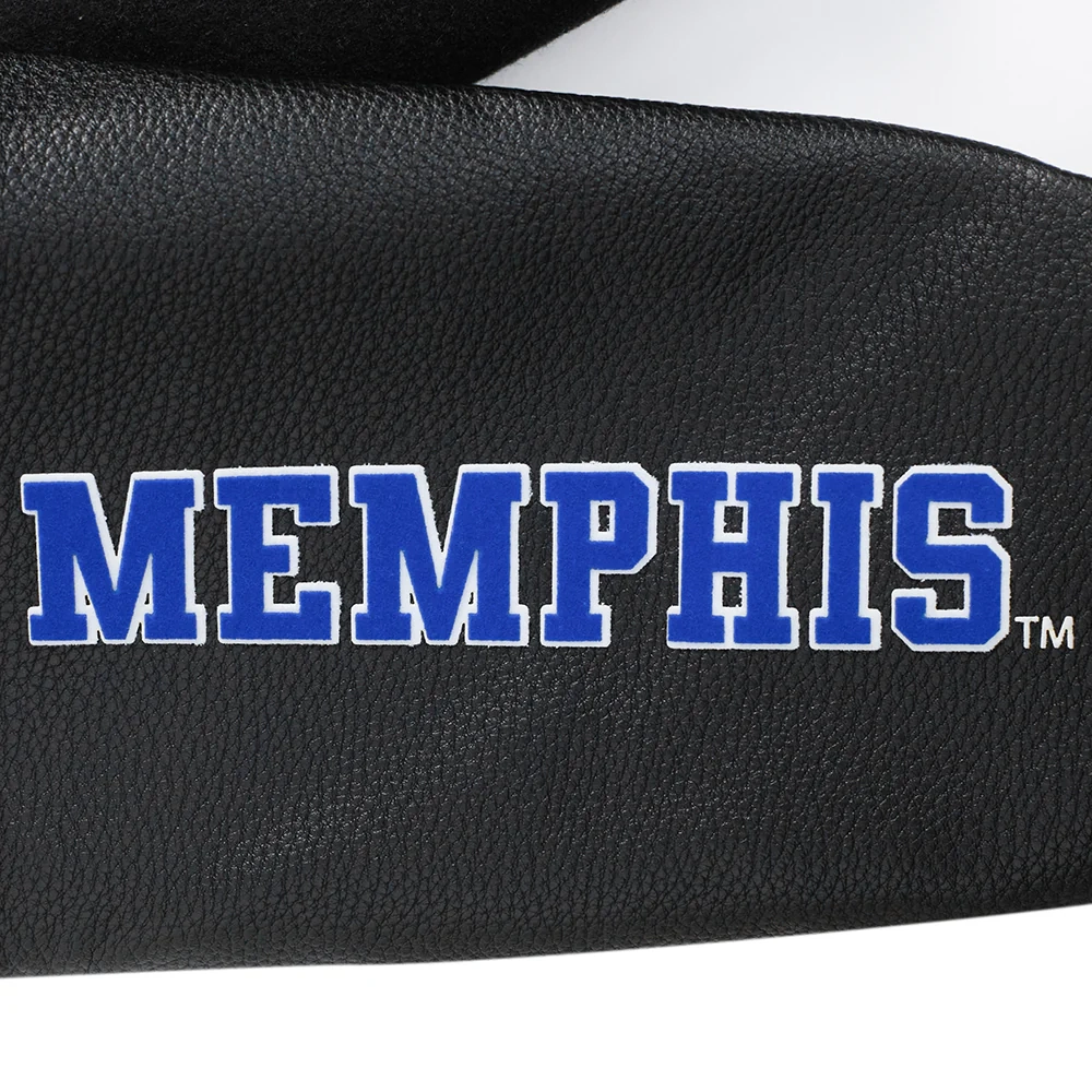 Memphis tigers womens classic black wool leather logo