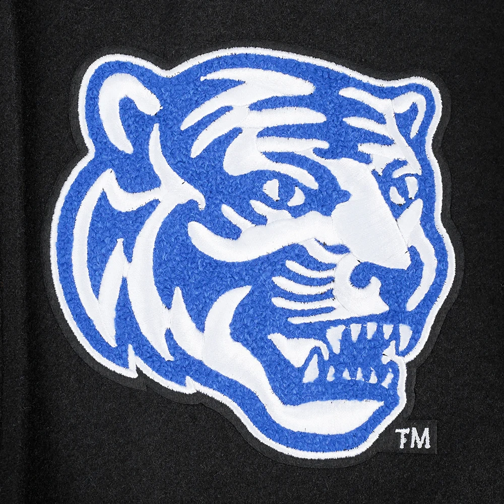 Memphis tigers womens classic black wool varsity patches