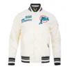 Miami dolphins retro classic full snap satin jacket