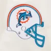 Miami dolphins retro classic full snap satin patches