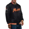 Miami hurricanes classic black varsity jacket 1