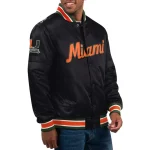 Miami Hurricanes Classic Black Satin Jacket