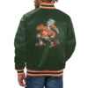 Miami hurricanes classic green varsity jacket 1