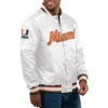 Miami hurricanes classic white varsity jacket 2