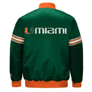Miami hurricanes draft pick green varsity jacket 1