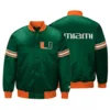 Miami hurricanes draft pick green varsity jacket 2