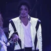 Michael jackson 90s thriller white leather jacket