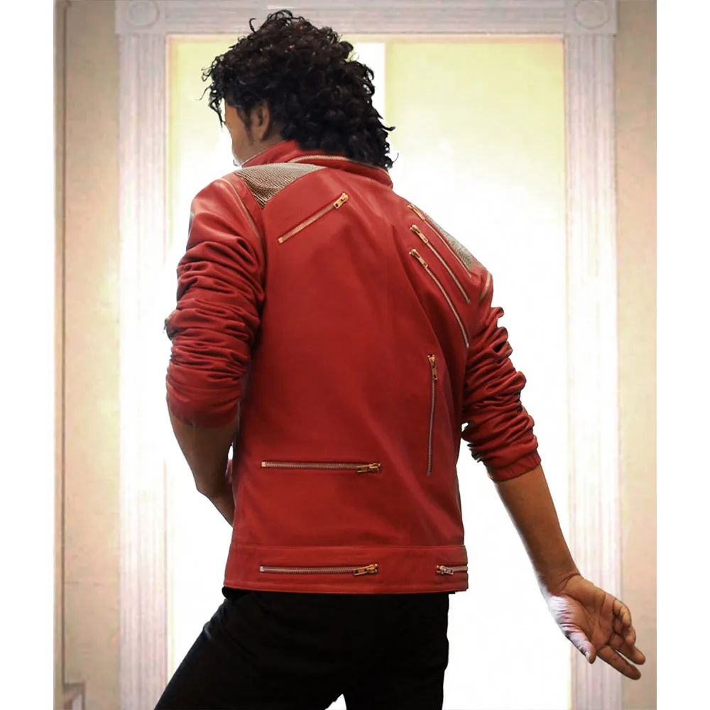 Michael jackson beat it red vintage jacket