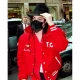 Michael jackson tsc red letterman jacket