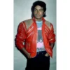 Michael jackson zipper red jacket