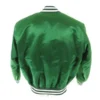 Michigan state spartans 70s michigan bomber blue satin varsity jacket 4