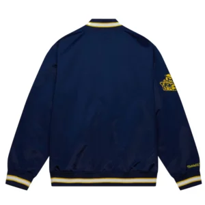 Michigan wolverines og 20 full snap satin varsity jacket 2