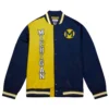Michigan wolverines og 20 full snap satin varsity jacket 3