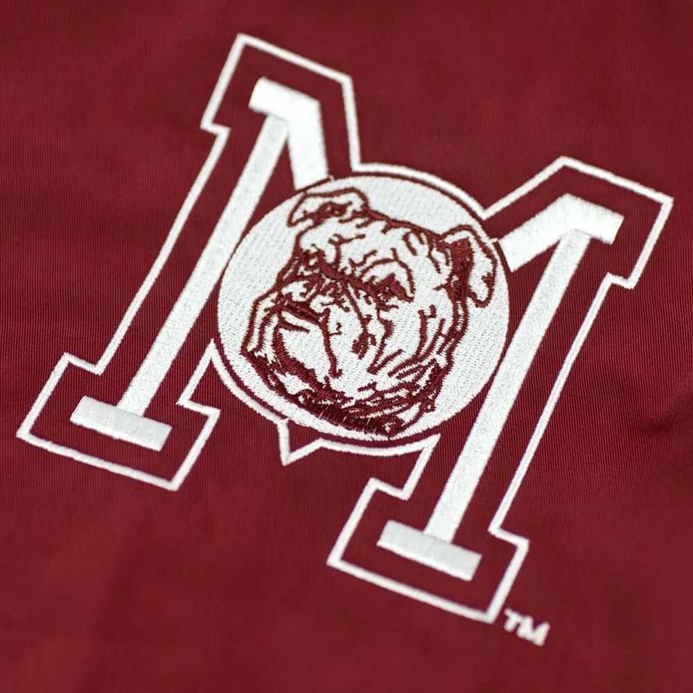 Mississippi state script retro burgundy bomber satin varsity jacket