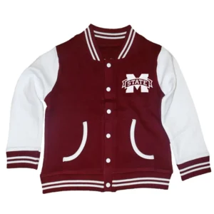 Mississippi state university maroon wool varsity jacket 1