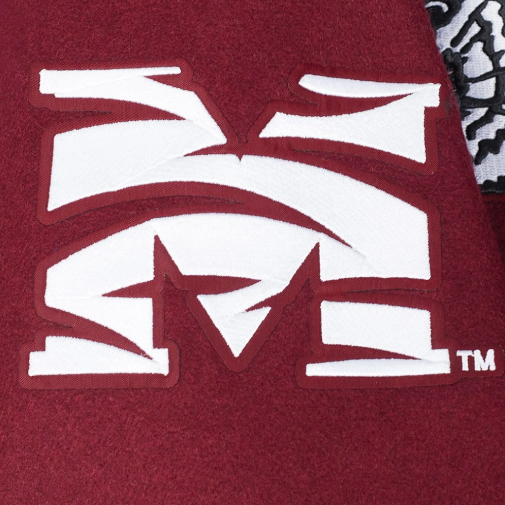Morehouse maroon tigers classic maroon wool patch logo