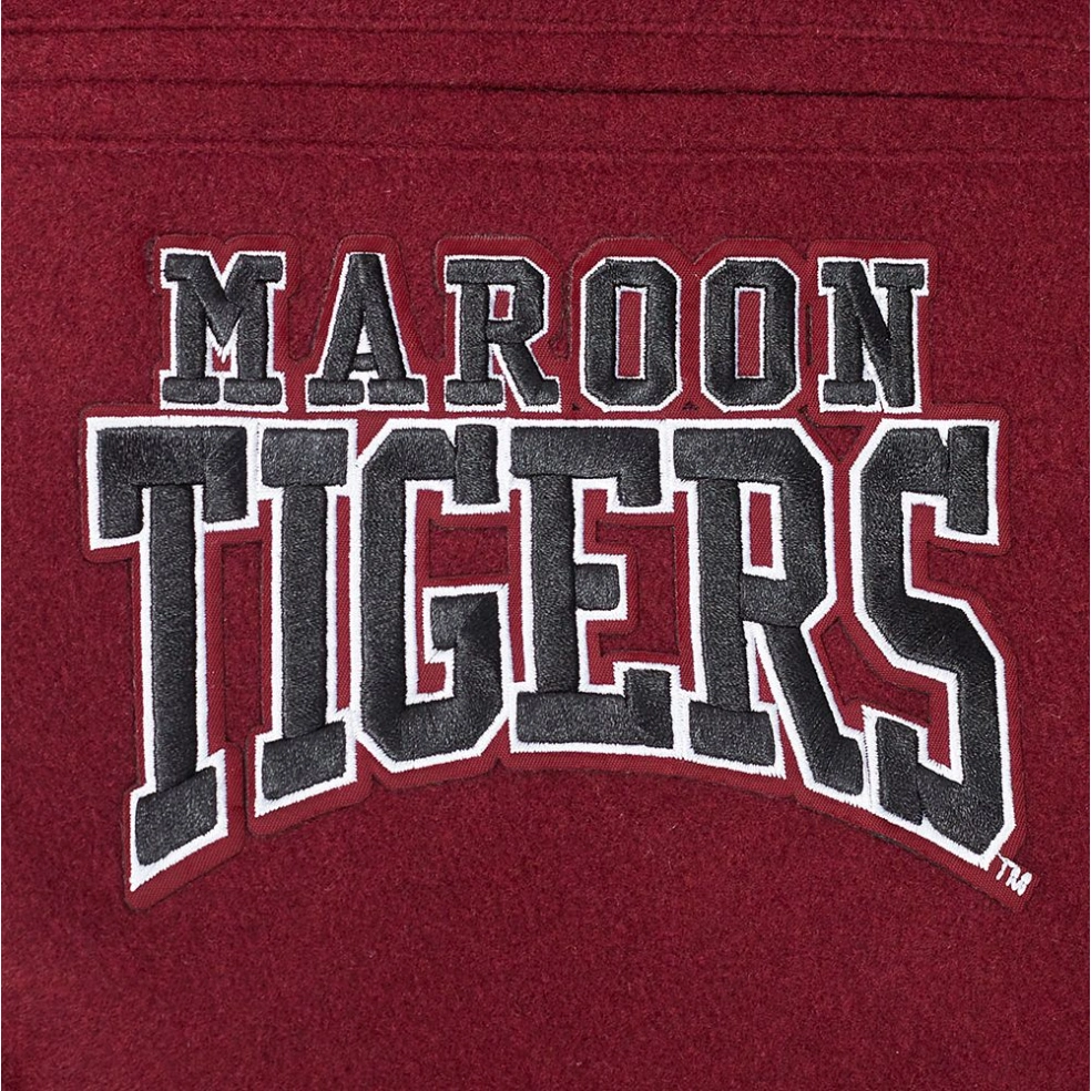 Morehouse maroon tigers classic maroon wool varsity patches
