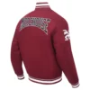 Morehouse maroon tigers classic wool varsity jacket