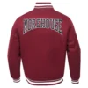 Morehouse maroon tigers maroon wool varsity jacket