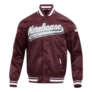 Morehouse maroon tigers script tail jacket