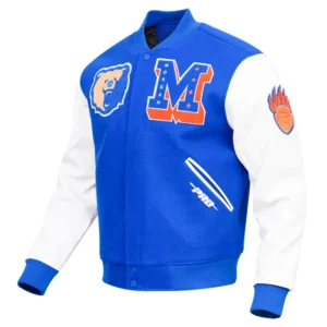Morgan state bears classic bluewhite wool varsity jacket