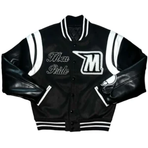 Morgan state university pride black wool leather varsity jacket 1