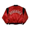 Nebraska cornhuskers 80s red bomber satin varsity jacket 2