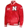 Nebraska cornhuskers classic red varsity jacket