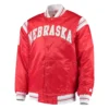 Nebraska huskersthe enforcer satin jacket red 1