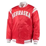 Nebraska Cornhuskers The Enforcer Red Satin Jacket
