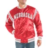Nebraska huskersthe enforcer satin jacket red 5