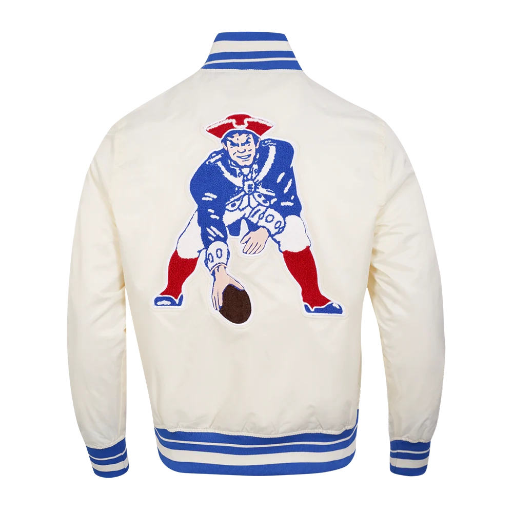 New england patriots retro classic full snap jacket