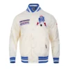 New england patriots retro classic full snap satin jacket