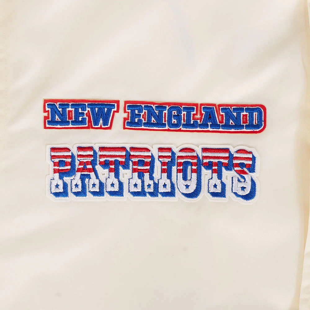 New england patriots retro classic full snap satin patch logo