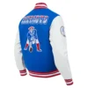 New england patriots wool blue varsity jacket