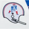 New england patriots wool leather blue team patch logo
