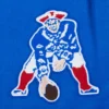 New england patriots wool leather blue varsity patch logo