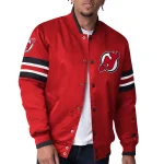 New Jersey Devils Scout Red Satin Jacket