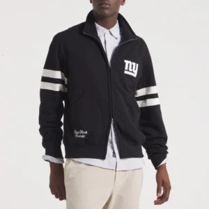 New york giants full zip fleece black jacket