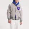 New york giants x todd snyder cashmere gray varsity jacket 2