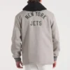New york jets cashmere coaches full snap varsity jacket 1