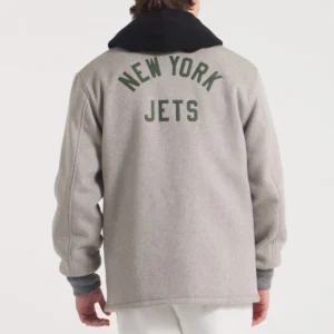 New york jets cashmere coaches full snap varsity jacket 1