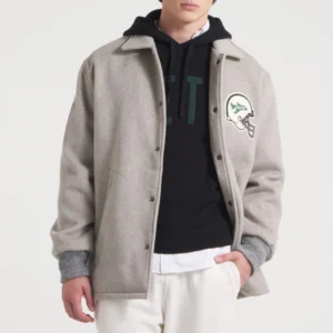 New york jets cashmere coaches full snap varsity jacket 2