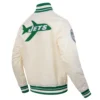 New york jets retro classic satin jacket