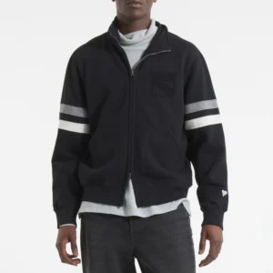 New york rangers full zip fleece black jacket 2