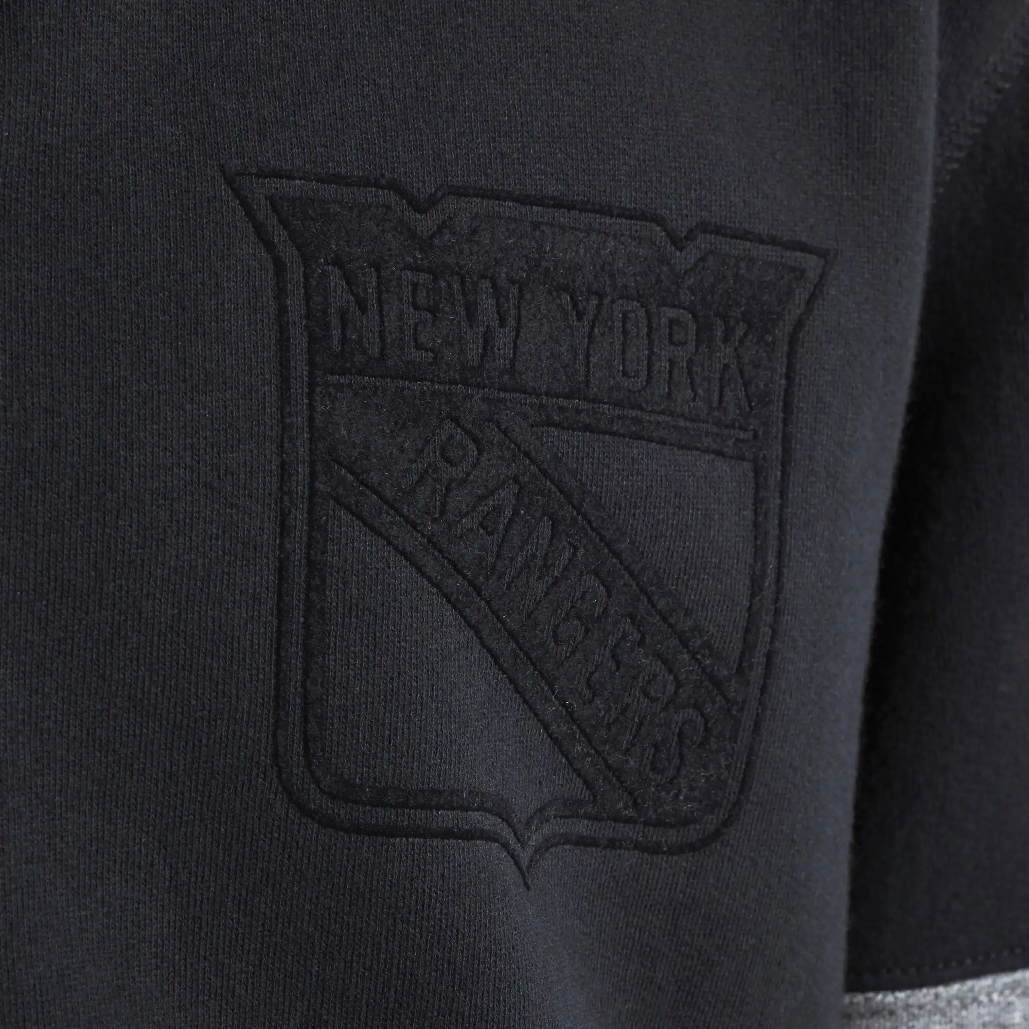 New york rangers full zip fleece black jacket
