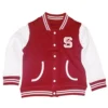 North carolina state wolfpack maroon wool varsity jacket 1