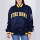 Notre dame fighting irish navy satin varsity jacket 6